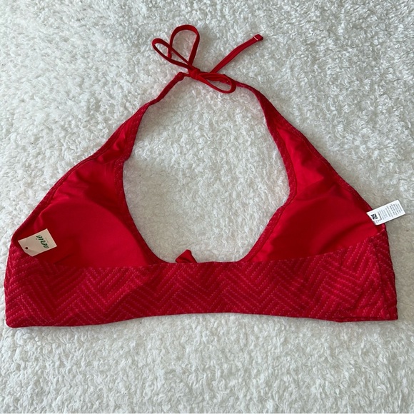 Aerie Triangle Bikini Top XL Red NWT - Picture 3 of 4